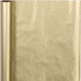 Cadeaupapier, B: 50 cm, 60 gr, goud, 5 m/ 1 rol [HOB-20266]