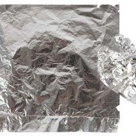 Imitatie bladmetaal, vel 16x16 cm, zilver, 0,625 m2, 25 vel/ 1 doos [HOB-20483]