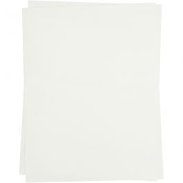 Transfer vellen, vel 21,5x28 cm, voor donker en licht textiel, wit, 3 vel/ 1 doos [HOB-207010]