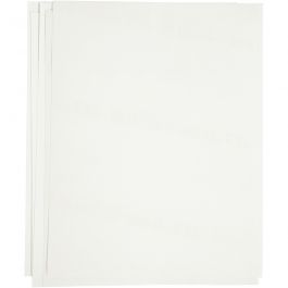 Transfer vellen, vel 21,5x28 cm, voor donker en licht textiel, wit, 12 vel/ 1 doos [HOB-20701]