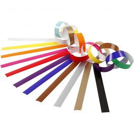 Slinger Stroken, L: 16 cm, B: 15 mm, diverse kleuren, 400 stuk/ 1 doos [HOB-20781]