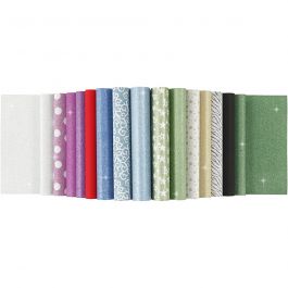 Glitterpapier blok, A4, vel 210x297 mm, 150 gr, 30 vel/ 1 stuk [HOB-21062]