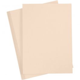 Gekleurd Karton, A4, vel 210x297 mm, 180 gr, beige, 20 vel/ 1 doos [HOB-21128]