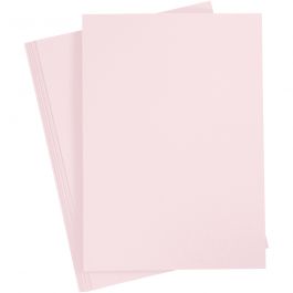 Karton, A4, vel 210x297 mm, 210 gr, lichtroze, 10 vel/ 1 doos [HOB-21181]