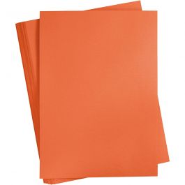 Gekleurd Karton, A2, vel 420x594 mm, 180 gr, oranje, 100 vel/ 1 doos [HOB-21313]