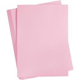 Gekleurd Karton, A2, vel 420x594 mm, 180 gr, lichtroze, 100 vel/ 1 doos [HOB-21316]