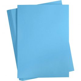 Gekleurd Karton, A2, vel 420x594 mm, 180 gr, turquoise, 100 vel/ 1 doos [HOB-21320]