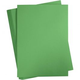 Gekleurd Karton, A2, vel 420x594 mm, 180 gr, gras groen, 100 vel/ 1 doos [HOB-21323]