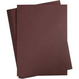 Gekleurd Karton, A2, vel 420x594 mm, 180 gr, donkerbruin, 100 vel/ 1 doos [HOB-21325]