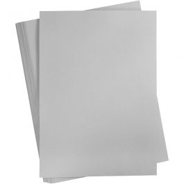 Gekleurd Karton, A2, vel 420x594 mm, 180 gr, grijs, 100 vel/ 1 doos [HOB-21326]