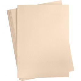 Gekleurd Karton, A2, vel 420x594 mm, 180 gr, beige, 100 vel/ 1 doos [HOB-21328]