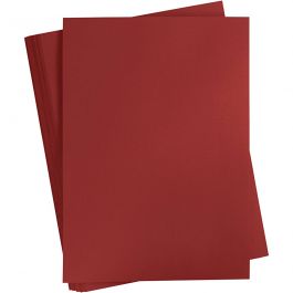 Gekleurd Karton, A2, vel 420x594 mm, 180 gr, donkerrood, 100 vel/ 1 doos [HOB-21329]