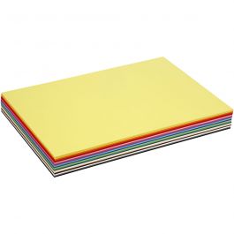 Gekleurd Karton, A3, vel 297x420 mm, 180 gr, diverse kleuren, 300 div vellen/ 1 doos [HOB-21423]