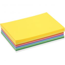 Lentekarton, A5, vel 148x210 mm, 180 gr, diverse kleuren, 60 div vellen/ 1 doos [HOB-214350]