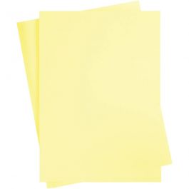 Gekleurd Karton, A2, 420x594 mm, 180 gr, lichtgeel, 10vel/ 1 doos [HOB-21511]
