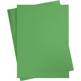 Gekleurd Karton, A2, vel 420x594 mm, 180 gr, gras groen, 10 vel/ 1 doos [HOB-21523]