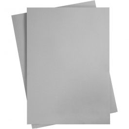 Gekleurd Karton, A2, vel 420x594 mm, 180 gr, grijs, 10 vel/ 1 doos [HOB-21526]