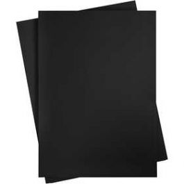 Gekleurd Karton, A2 420x600 mm,  180 gr, koolzwart, 10vellen [HOB21527]