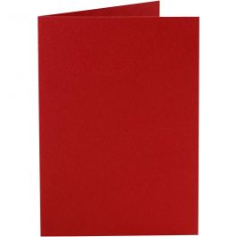 Kaarten, afmeting kaart 10,5x15 cm, 220 gr, rood, 10 stuk/ 1 doos [HOB-216013]