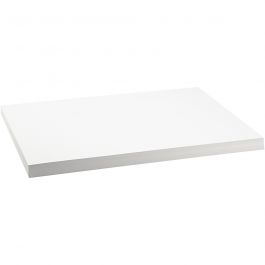 Gekleurd Karton, A2, vel 420x594 mm, 250 gr, wit, 100 vel/ 1 doos [HOB-21650]