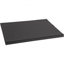 Gekleurd Karton, A2, vel 420x594 mm, 200 gr, zwart, 100 vel/ 1 doos [HOB-21653]