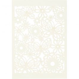 Patroonkarton, vel 10,5x15 cm, 200 gr, off-white, 10 stuk/ 1 doos [HOB-216911]