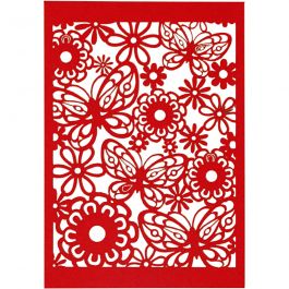 Patroonkarton, vel 10,5x15 cm, 200 gr, rood, 10 stuk/ 1 doos [HOB-216913]