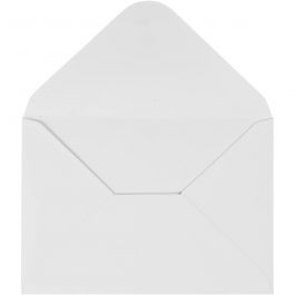 Enveloppen, afmeting envelop 11,5x16 cm, 110 gr, wit, 10 stuk/ 1 doos [HOB-217011]