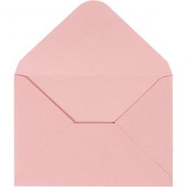 Enveloppen, afmeting envelop 11,5x16 cm, 110 gr, lichtrood, 10 stuk/ 1 doos [HOB-217019]