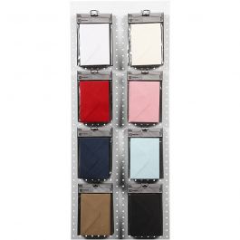 Enveloppen, afmeting envelop 11,5x16 cm, 110 gr, zwart, blauw, rood, wit, 8x10 doos/ 1 doos [HOB-217023]