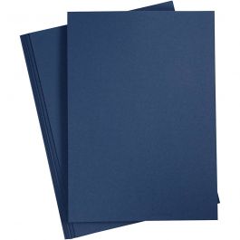 Karton, A4, vel 210x297 mm, 220 gr, blauw, 10 stuk/ 1 doos [HOB-219014]
