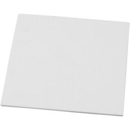 Canvas paneel, afm 15x15 cm, dikte 3 mm, wit, 1stuk, 280 gr [HOB225020]