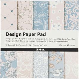 Design papierblok, 120 gr, roze, 50 vel/ 1 doos [HOB-225916]