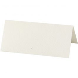 Naamkaarten, afm 9x4 cm, 220 gr, off-white, 20 stuk/ 1 doos [HOB-228722]