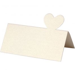 Naamkaarten, afm 8x8,5 cm, 120 gr, off-white, 20 stuk/ 1 doos [HOB-23049]