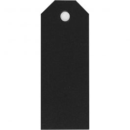 Manilla-labels, afm 3x8 cm, 220 gr, zwart, 20 stuk/ 1 doos [HOB-234012]