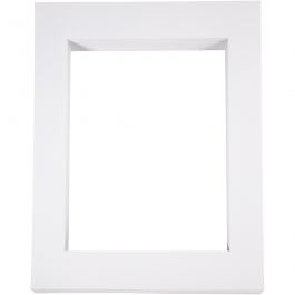 Passepartout lijsten, A3, afm 40x50 cm, 500 gr, wit, 100 stuk/ 1 doos [HOB-23597]