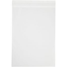 Cellofaan zakjes, b: 16,8 cm, h: 23 cm, 50stuks, 30 micron [HOB23957]