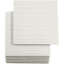 3D foam pads, afm 5x5 mm, dikte 2 mm, 10x400 stuk/ 1 doos [HOB-24654]