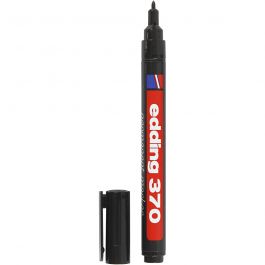 Edding 370 Stift, lijndikte 1 mm, zwart, 1 stuk [HOB-25005]