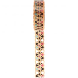 Lace Washi Tape , B: 15 mm, 5 m/ 1 rol [HOB-25264]