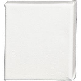 Canvas, D: 1.6 cm, afm 10x10 cm, 360 gr, wit, 1 stuk [HOB-257000]