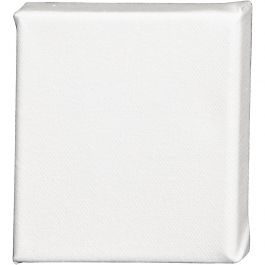 Canvas, D: 1.6 cm, afm 10x10 cm, 360 gr, wit, 10 stuk/ 1 doos [HOB-25700]