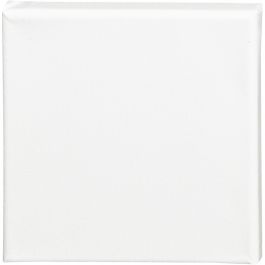 Canvas, D: 1.6 cm, afm 15x15 cm, 360 gr, wit, 1 stuk [HOB-257010]