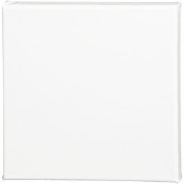 Canvas, D: 1.6 cm, afm 20x20 cm, 360 gr, wit, 10 stuk/ 1 doos [HOB-25702]