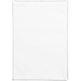 Canvas, D: 1.6 cm, afm 18x24 cm, 360 gr, wit, 10 stuk/ 1 doos [HOB-25703]