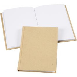 Notitieboek, A6, dikte 8 mm, 80 gr, bruin, 1 stuk [HOB-26368]