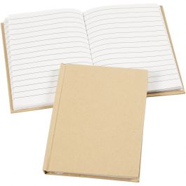 Notitieboek, A6, vel 105x148 mm, 60 gr, bruin, 1 stuk [HOB-264570]
