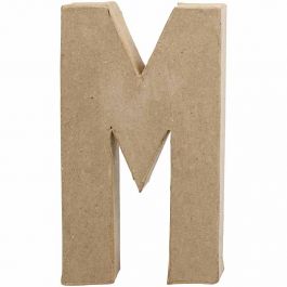 Letter, M, H: 20,5 cm, B: 12 cm, dikte 2,5 cm, 1 stuk [HOB-26612]
