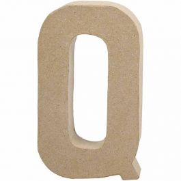 Letter, Q, H: 20,3 cm, B: 11,5 cm, dikte 2,5 cm, 1 stuk [HOB-26616]